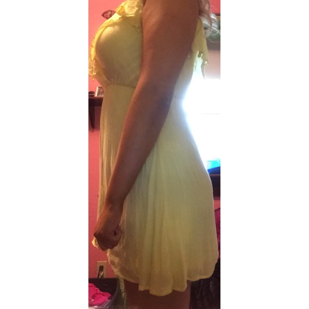 Yellow Ruffle Dress - Picture 3 of 5